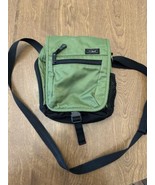 LL Bean Crossbody Travel Purse Green Small Murse Mini Day Pack Bag - $14.36