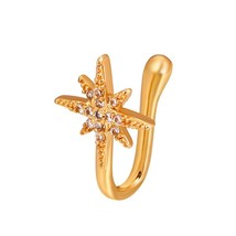 1Piece Copper Heart Clip On Nose Ring Star Fake Nose Piercing Clip On Cross Nose - £8.20 GBP