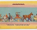 Modern Transportation Postcard Horse &amp; Buggy - £7.78 GBP