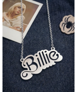 BILLIE EILISH x BARBIE Inspired Nameplate Necklace  ☆ Rare Pendant! TOUR... - $19.79