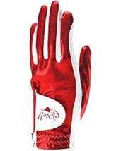 Nuevo Mujer Glove It Rojo Transparente Punto Golf Guante. Tamaño Pequeño... - $10.28