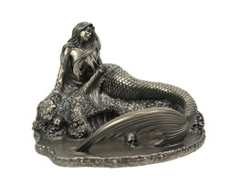 Anne Stokes &quot;Siren&#39;s Lament&quot; Metallic Bronze Finished Mermaid Statue - £71.16 GBP