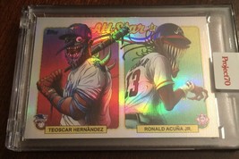 Authenticity Guarantee 2021 Topps Project 70 Teoscar Hernandez Ronald Acuna ... - £1,146.80 GBP