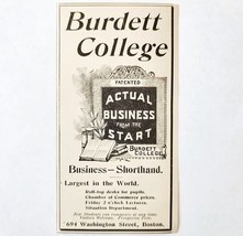Burdett Business College 1897 Advertisement Victorian Boston Mass ADBN1uuu - €17,30 EUR