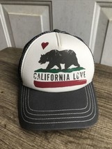 Mesh Padded Trucker California Love Snapback Hat Gray Brooklyn Hat CA Re... - £10.58 GBP