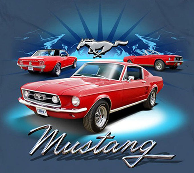 1968 Ford Mustang Cross Stitch Pattern***LOOK*** - $2.95