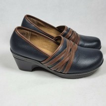 Thom McAn Clog Nursing Shoes Womens 8 Casper Black Brown Comfort Shoes EUC - £31.94 GBP