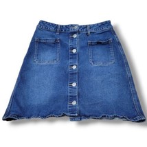 Roebuck &amp; Co. R1893 Skirt Size 8 W26&quot; Waist Denim Skirt Jean Skirt A-Line Skirt  - £23.52 GBP