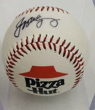 Vintage Pizza Hut Baseball 90s Y2k Signed Signature Unknown Red Roof Memoriblia - £21.92 GBP