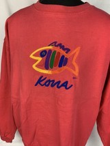 Vintage Hawaii Sweatshirt Embroidered Crewneck Hawaiian Mens Large USA 8... - £27.63 GBP