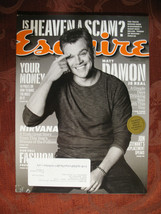 ESQUIRE magazine August 2013 Your Money Matt Damon Diane Kruger - £5.09 GBP