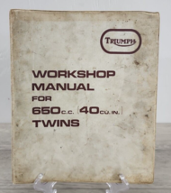 Genuine Triumph OEM Factory Workshop Manual for 650cc [40 cu in] Twins - £34.67 GBP