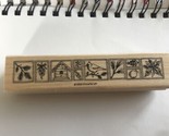 Stampin&#39; Up! Natures Seasonal Borders Rubber Stamps Vintage 1998 Winter - $16.12