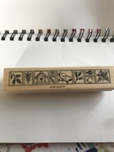 Stampin&#39; Up! Natures Seasonal Borders Rubber Stamps Vintage 1998 Winter - £12.68 GBP