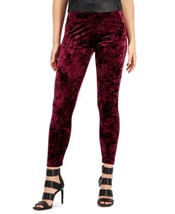 allbrand365 designer Womens Velvet Leggings Size X Color Black Currant - £31.45 GBP