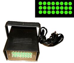 GREEN LED FLASHING STROBE LIGHT bright flash lights party dj lighting la... - $9.44