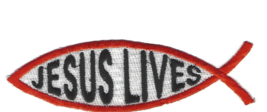 Christian Patch Jesus Lives God Church Religious Bible - $7.99