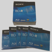 $12 Sony 5-Pack Full HD 1080 Recordable BD-R Blu-Ray Discs 25GB 1-2X Open Box - £10.82 GBP