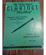 The Very First Clarinet Method A Primer By David Gornston Book - $341.51 CAD