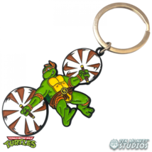 Leaping Michelangelo Teenage Mutant Ninja Turtles Keychain Green - £16.45 GBP
