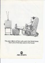 80's ABC Sports Print Ad World Series 8.5" x 11" - $19.75