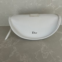 CHRISTIAN DIOR WHITE LARGE ZIPPER AUTHENTIC SUNGLASSES EYEGLASSES CASE ONLY - $18.76