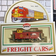 Santa Fe ATSF  Freight Car # 3602 Red Vintage N scale Model Power - $9.78