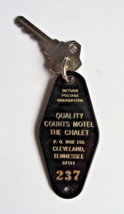 Vintage Quality Courts Motel The Chalet Room Key &amp; FOB Room 237 Cleveland TN. - £9.76 GBP