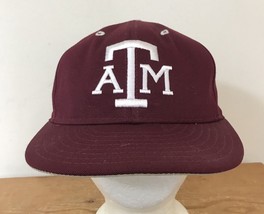 Vintage 90s Texas A&amp;M Aggies Proline Maroon Baseball Cap Hat 7 1/4 USA Made - £127.92 GBP