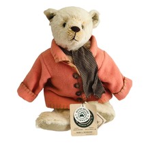 BOYDS Bears Maris G Pattington 10&quot; Retired 92001-04 Pink Salmon Wool Coat - £24.66 GBP