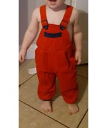 Vintage Buster Brown Red  Overalls   Toddler Baby 12 Months - £43.62 GBP