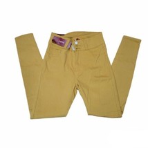 Ling Collection Jegging Jeans Womens Size Large High Rise Tan Mustard - £14.30 GBP