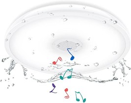 Horevo Bathroom Ceiling Light Fixture Waterproof Ip65 Led Music, Hallway. - £36.96 GBP