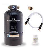 Essential RV Portable Water Softener 16,000 Grain with Custom Hose - $240.02