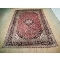10x13 Authentic Hand Knotted Semi-Antique Wool Rug Red B-72887 * - £1,579.83 GBP