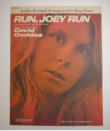 Run Joey Run David Geddes John Brimhall Sheet Music 1975 Easy Piano Song... - £15.28 GBP