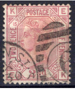 ZAYIX Great Britain 67 Used Queen Victoria 2 1/2p claret Plate 15 040423X45 - £31.89 GBP