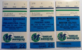 Dallas Mavericks 3 1985 Ticket Stubs Vs. Celtics 76ers + Suns Ross Perot Owner - £7.01 GBP