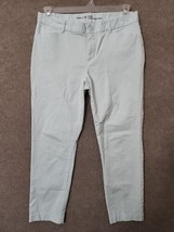 Khakis By Gap Slim City Cropped Pants Womens 8 Light Blue Straight Stretch - £15.72 GBP
