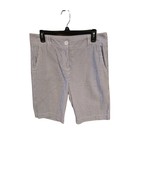 Larry Levine Shorts Gray &amp; White Striped - $148.07 MXN
