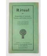 1947 American Legion Booklet Ritual For Promenades Of Nationals, Grandes - $24.75