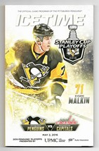 May 2 2016 Washington Capitals Pittsburgh Penguins Playoff Program Evgen... - $14.84