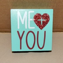 Wooden Love Signs 3&quot; x 3&quot; You Choose Saying Table Decor &amp; Wall Decor 255Q - $3.40 CAD