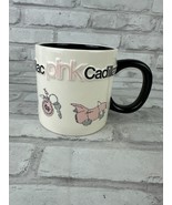 Mary Kay Pink Cadillac Mug Vintage Pink &amp; White Coffee Tea New In Box - $21.79 CAD