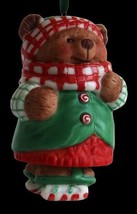 Vtg Hallmark Keepsake in Box 2001 Skating Sugar Bear Bell Signed Mary Ha... - £9.56 GBP