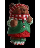 Vtg Hallmark Keepsake in Box 2001 Skating Sugar Bear Bell Signed Mary Ha... - $222.74 MXN