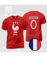 France Custom Name Champions 3 Stars FIFA World Cup 2022 Red T-Shirt  - $41.01 CAD+