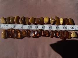 Real Natural Baltic Sea Amber Pieces Beads  for Pendant Jewelry Rough With Hole - £62.89 GBP