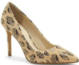 Vince Camuto Savilla Leopard Print Leather Pointed Toe Pump, Multi Sizes Natural - £64.30 GBP