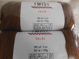 Big Twist Value lot of 2 Toffee Dye Lot 645508 - £7.82 GBP